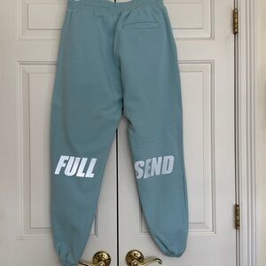 Full Send Light Blue Sweatpants Limited Edition